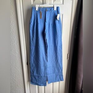 Love Tree  Light Blue Wide Leg Chinos